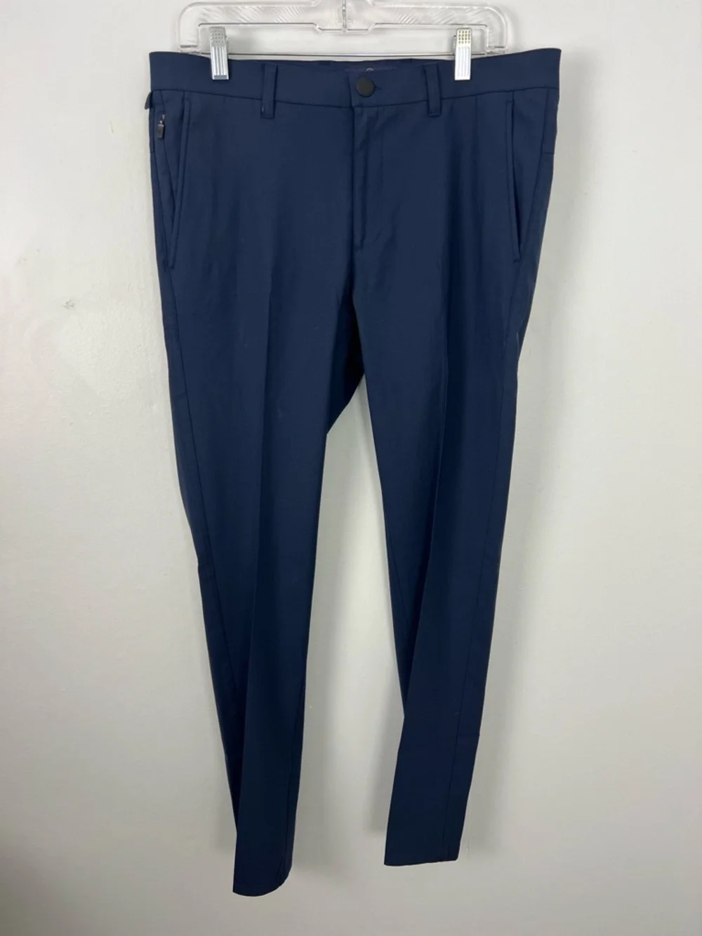 Hart Schaffner Marx Wool Blend Navy Dress Pants